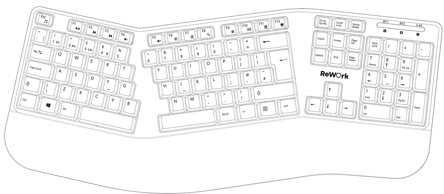 TOUCH Ergonomic Keyboard
